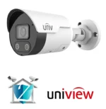 كاميرا مراقبة خارجية من نوع Uniview IPC2125LB-AF40K-DL بدقة 5 ميجابكسل وعدسة 4.0 مم (Color Hunter) (مزودة بميكروفون)